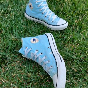 All Star ORIGINAL, verde água, cano médio, Tam 34