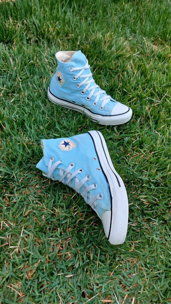 All Star ORIGINAL, verde água, cano médio, Tam 34