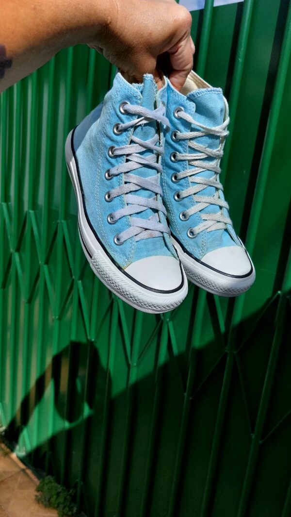 All Star ORIGINAL, verde água, cano médio, Tam 34 - Image 5